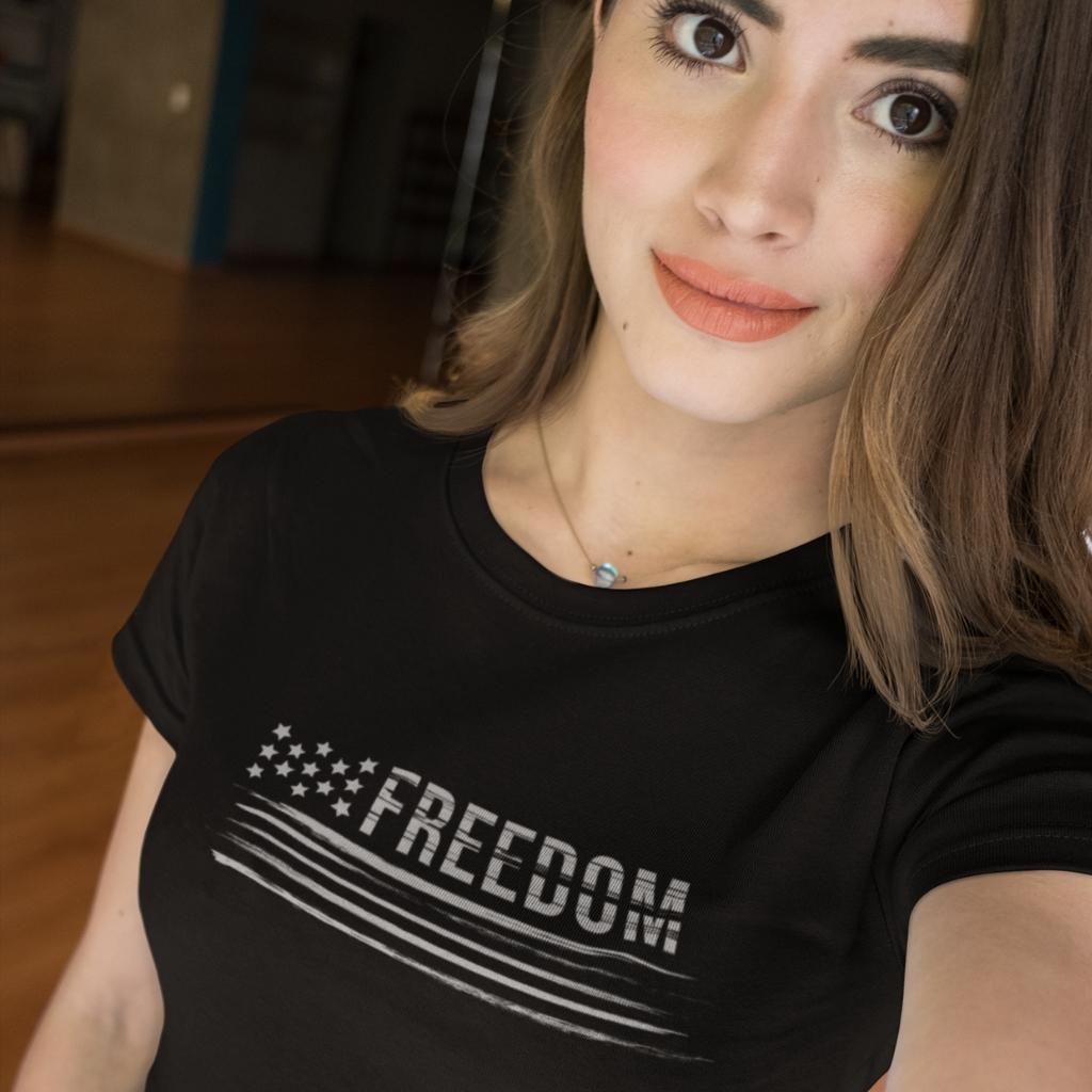 American Freedom Flag Unisex Tee - Made In America Shirts & Tops Great American Syndicate 
