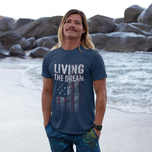 Our Classic Living The Dream Tee Shirts & Tops Great American Syndicate Navy S 