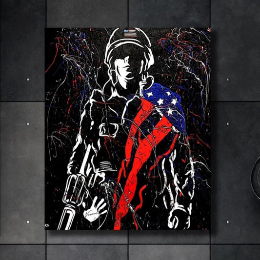 The Soldier Wall Art Painting Posters, Prints, & Visual Artwork Great American Syndicate 