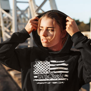 We The People American Flag Unisex Hoodie - American Made Shirts & Tops Great American Syndicate 