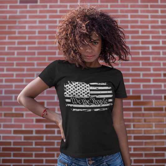We The People American Flag Unisex Tee - American Made Shirts & Tops Great American Syndicate 